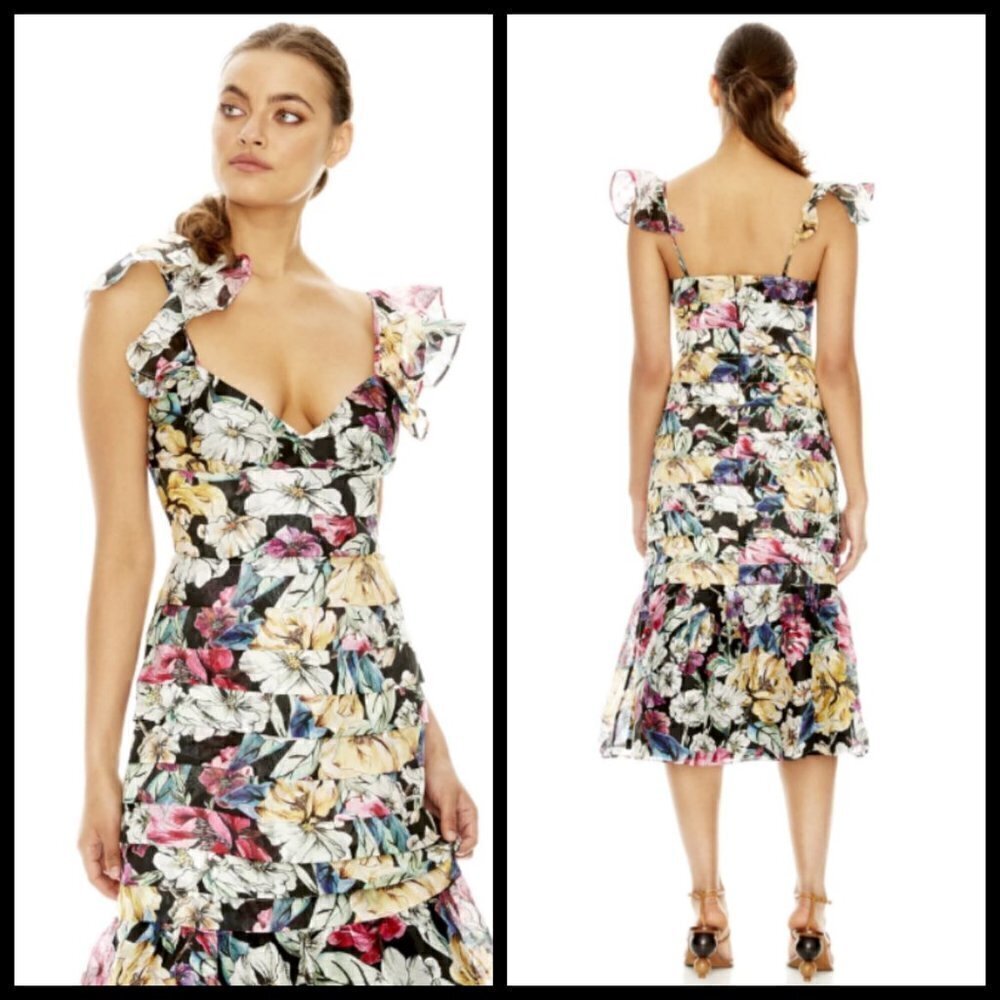💕TALULAH💕 Alive Midi Dress ~ Wild Camellia Small NWT